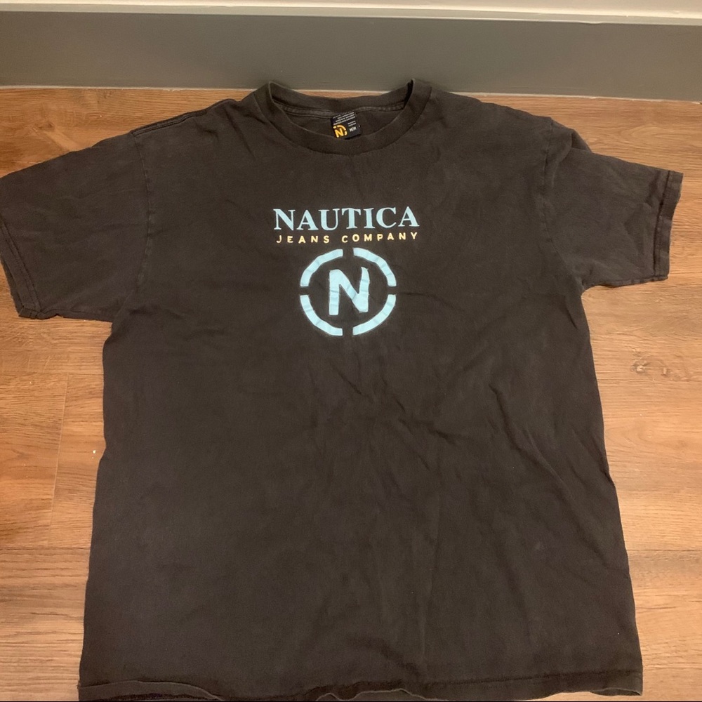 🔥 Vintage 90s Nautica Jeans company t shit Size M🔥